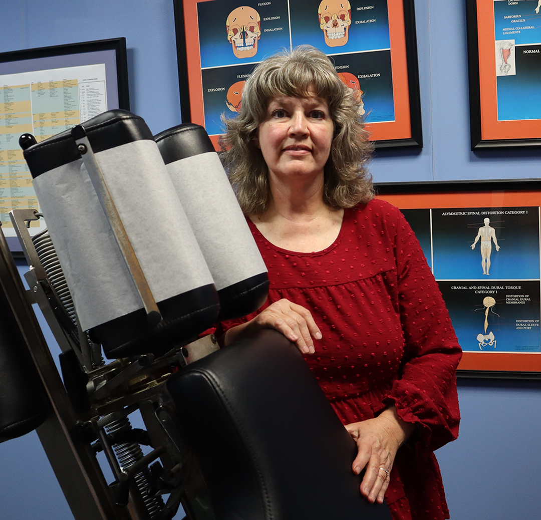 Picture of Dr. Dagney Stromberg in her office.